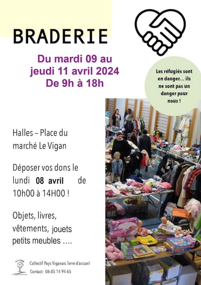 Affiche Braderie APAVIA Le Vigan