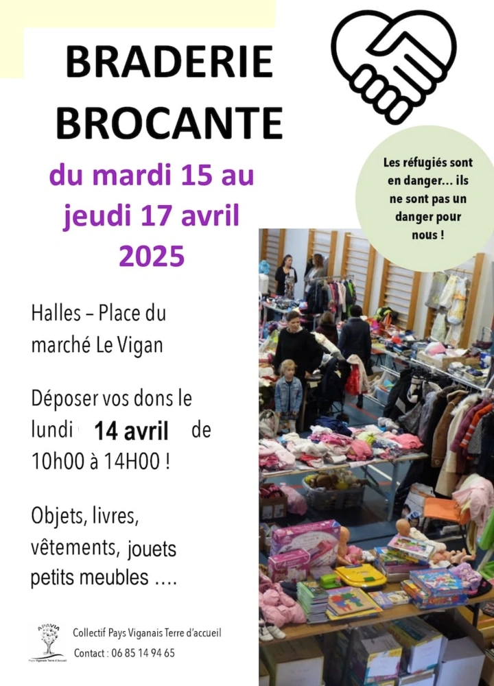 Affiche Braderie Brocante APAVIA