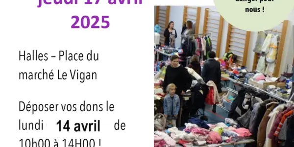 Affiche Braderie Brocante APAVIA