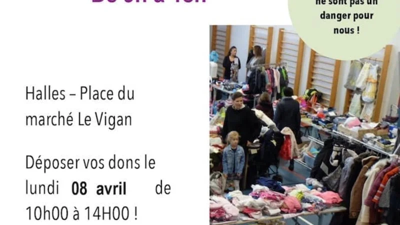 Affiche Braderie APAVIA Le Vigan