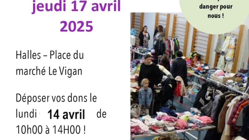 Affiche Braderie Brocante APAVIA